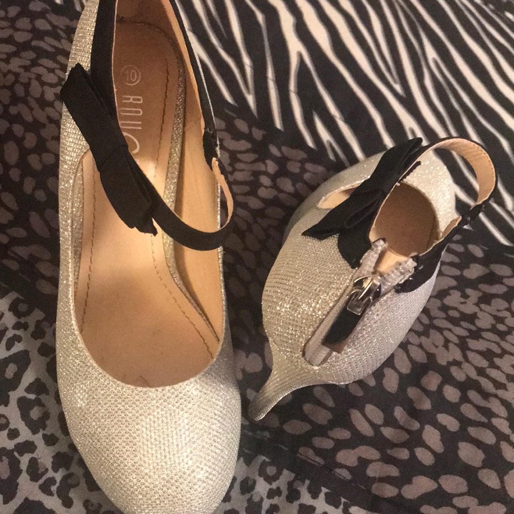 Silver shoes